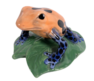 Orange Village Dart Frog Figurine