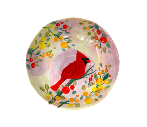 Orange Village Cardinal Plate