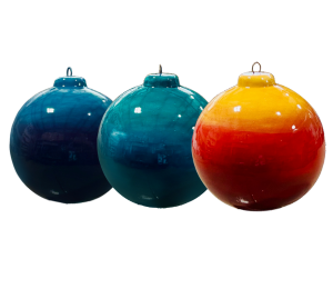 Orange Village Jewel Toned Ombre Ornament