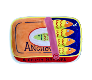 Orange Village Anchovies App Plate