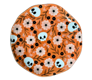 Orange Village Freaky Dinner Plate