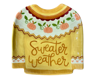 Orange Village Sweater Weather Plate